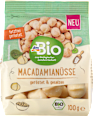 Macadamianüsse, geröstet & gesalzen dmBio