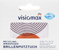 Mikrofaser Brillenputztuch sort.  VISIOMAX