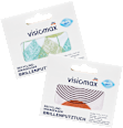 Mikrofaser Brillenputztuch sort.  VISIOMAX