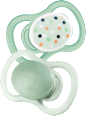 Schnuller Air Silikon symmetrisch, grün, Gr.1, 0-6 Monate babylove