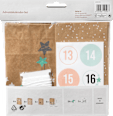 Adventskalender-Set mit bedruckten Papiertüten, Kordel & Stickern, natur-mint Dekorieren & Einrichten