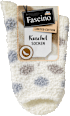 Kuschelsocken weiß & blau Gr. 35-38 Fascino