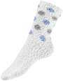 Kuschelsocken weiß & blau Gr. 35-38 Fascino