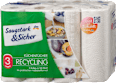 Küchenrolle Halbblatt Recycling 3-lagig (8x140 Blatt) Saugstark&Sicher