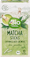 Grüner Tee Matcha Sticks (10 Sticks) dmBio