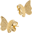 Ohrstecker in Schmetterlingsform / vergoldeter Modeschmuck ebelin