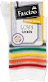 Socken mit Regenbogen-Ringeln weiß Gr. 35-38 Fascino