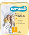 Windeln Premium Gr. 1, Newborn, 2-5 kg babylove