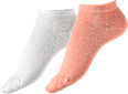 2er Pack Sneaker, Gr. 39-42, apricot, weiß Fascino