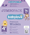 Windeln Premium Gr. 4+ Maxiplus (9-15 kg), Jumbo Pack babylove