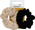 Scrunchies beige & schwarz ebelin
