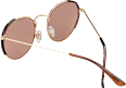 Sonnenbrille gold-braun rund SUNDANCE