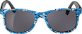 Sonnenbrille für Kinder mit blauem Muster und dunkler Tönung SUNDANCE
