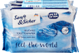 Nedves toalettpapír Feel the world, hármas csomag Sanft&Sicher