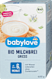 Био млечна каша с грис, 6+м babylove