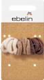 Haargummis weich mini, schwarz/Brauntöne ebelin