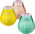 Citronella gyertya színes üvegben, többféle Profissimo