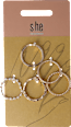 Set anelli dorati s-he stylecollection