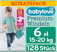 Windeln Premium Gr. 6, XXL, 15-20 kg, Monatspack babylove