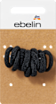 Haargummis weich mini, schwarz/Brauntöne ebelin