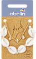 Fußketten Muscheln Gold-Optik ebelin