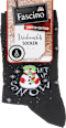 Socken XMAS mit Schneemann-Motiv, schwarz, Gr. 35-38 Fascino