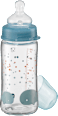 Babyflasche Weithals aus Glas, Blau , von Geburt an, 240ml babylove