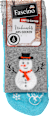 ABS Socken XMAS mit Schneemann-Motiv, blau & grau, Gr. 39-42 Fascino