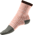 Socken mit Ripp-Struktur, rosa & grün, Gr. 35-38 Fascino