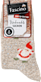 Socken XMAS mit Weihnachtsmann-Motiv, beige, Gr. 35-38 Fascino