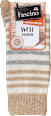 Socken mit Wolle & Ringeln, beige, Gr. 35-38 Fascino