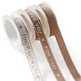 Geschenkband beige mit Schrift  Profissimo