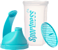 Shaker za pripravo napitkov, moder (500 ml) Sportness