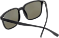 Sonnenbrille Erwachsene, schwarz mit orange verspiegelten Gläsern SUNDANCE