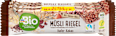 Bio muesli rezina s koščki kakava dmBio