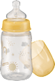 Babyflasche Weithals, gelb, von Geburt an, 280 ml babylove