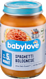 Bio bébimenü bolognai spagetti, 5. hónapos kortól babylove
