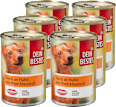Nassfutter Hund reich an Huhn mit Pute, Multipack (6x400 g) Dein Bestes