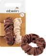 Rundstrick-Scrunchies braun & beige ebelin