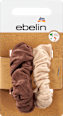 Rundstrick-Scrunchies braun & beige ebelin