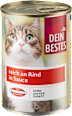 Nassfutter Katze, reich an Rind in Sauce Dein Bestes