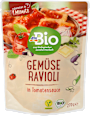 Bio zelenjavni ravioli s paradižnikovo omako dmBio