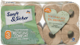 Recikliran toaletni papir, 3-slojni, 8x200 Sanft&Sicher