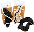 Scrunchie schwarz/beige ebelin