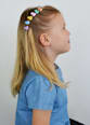 Mini Haarclips Herzform bunt ebelin