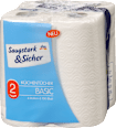 Küchentücher Basic 2-lagig (4x100 Blatt) Saugstark&Sicher