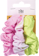 Scrunchie elastike za lase, roza in zelena s-he stylecollection