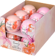 Pezsgő fürdőgolyó grapefruit-almavirág vagy liliom-barackvirág illattal Balea