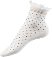 Socken mit Punkten weiß Gr. 39-42 Fascino