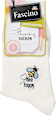 Socken mit Bienen-Stickerei weiß Gr. 39-42 Fascino